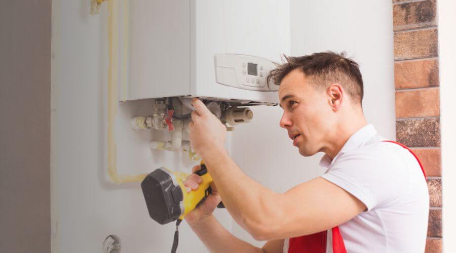 Professional water heater repair in Bunker Hill, KS